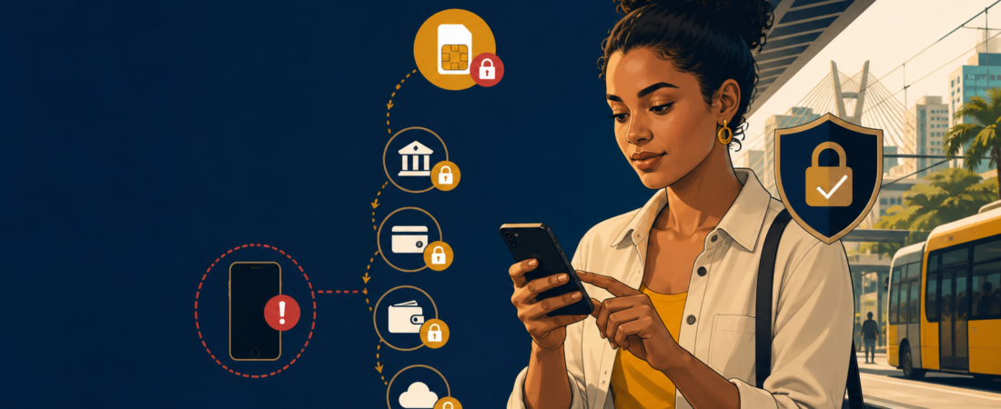 Celular roubado com aplicativos bancários: o que bloquear primeiro